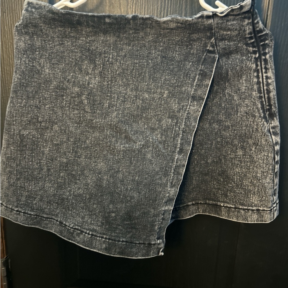 Flying Tomato Dark Denim Skirt